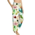 thumbnail image 2 of Balery Floral Vintage print Women's Pajama Pants,Ultra Lightweight Pjs,Lounge Pant-X-Large, 2 of 9