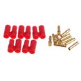 thumbnail image 3 of 5 Pares de Conector Banana Oro 3,5mm con Alojamiento Sunnimix Enchufe conector bala dorada, 3 of 5