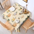 thumbnail image 2 of Fall Pumpkins Leaves Pattern Square Tablecloth,Waterproof Square Table Cover,Wipeable Spillproof Washable Table Cover for Home Kitchen Party Decor 52"x52"(132x132cm), 2 of 6