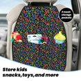 thumbnail image 4 of Math colorful Print Mats Back Seat Protectors, Car Seat Protector Vehicle Organizers Waterproof Cover Back Seat Cover for Kids with 3 Storage Pockets 2 Pack, 4 of 5