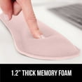 thumbnail image 4 of GORILLA GRIP Gel Memory Foam Wrist Rest for Computer Keyboard, Mouse, Ergonomic Design, Desk Pads, 2 Piece Set, Light Pink, 4 of 10