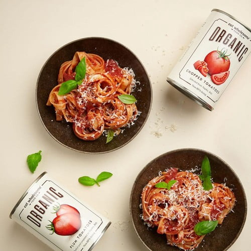 Eat Wholesome Organic Chopped Tomatoes 400g, British Import (Pack of 3)