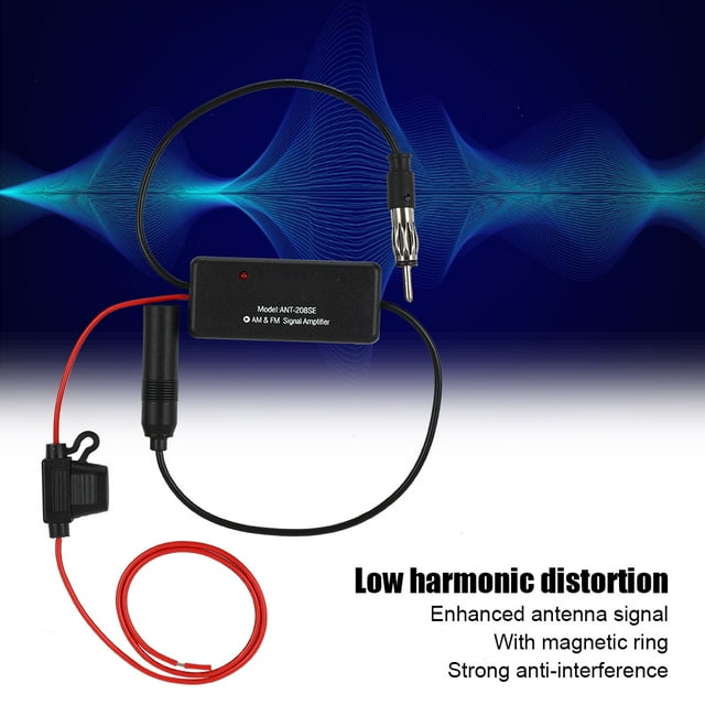 Amplificador Amplificador De Antena De Radio AM FM Con Anillo Magnético Y Fuerte Antiinterferencia Para Eliminación De Ruido