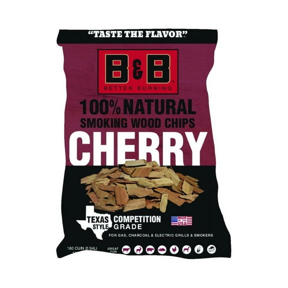 B&B Charcoal 8019856 180 cu. in. Cherry Wood Smoking Chips