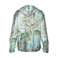thumbnail image 3 of Uemuo Vintage Rose1 Pattern Women's Full Zip UPF 50+ Sun Protection Hoodie Jacket Long Sleeve Sun Shirt Hiking Outdoor Performance with Pockets-Large, 3 of 9