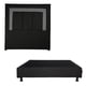 thumbnail image 2 of Colchón Matrimonial Restonic Trini + Box Base Cama + Cabecera Bora Negro, 2 of 8