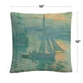 thumbnail image 2 of Monet 'Sunrise' 16 X 16 Decorative Throw Pillow, 2 of 4