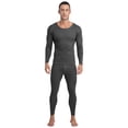 thumbnail image 3 of Moggemol Ensemble Thermique d'Hiver pour Homme, Couche de Base Douce avec Encolure Ronde pour la Randonnée en Plein Air Gris Foncé 3TG, 3 of 5