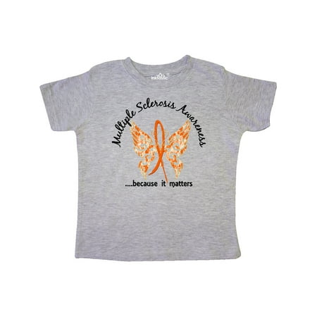 

Inktastic Multiple Sclerosis Butterfly 6.1 Gift Toddler Boy Girl T-Shirt
