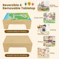 thumbnail image 6 of Gymax Kids Wooden Train Activity Playset w/ Solid Wood Tracks Large Storage Drawer, 6 of 9