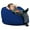 Electric Blue, variant on Ultimate Sack 30-Inch Kids Bean Bag Chair Oversized Foam Seat, Camel Suede Cover