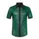 thumbnail image 5 of Camisas metálicas INSPIRE CHIC para hombres con mangas cortas de color contrastante y botón verde L, 5 of 5