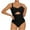 Black A, variant on Elainilye Fashion One Piece Bathing Suit for Women Solid Color Sexy Hollow Swimsuit One-Piece Swimsuits Beachwear,Black