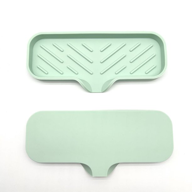Alfombrilla de silicona para secar jabón, alfombrilla de silicona para encimera, caja de jabón para baño, soporte de silicona para jabón
