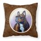 thumbnail image 1 of "Almohada decorativa de tela de Bulldog Francés de Caroline's Treasures 7117PW1414, 14 H x 14 W, multicolor" Caroline's Treasures 7117PW1414, 1 of 1
