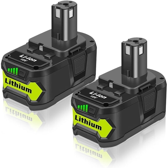 2Pack Upgrade 8.0Ah P108 Battery Replacement for Ryobi 18 Volt P102 P103 P104 P105 P107 P109 P122 Cordless Drill Tool