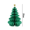 thumbnail image 3 of Árbol de Navidad de papel con forma de panal, decoración de mesa, adornos colgantes de Feliz Navidad, rojo, verde, bricolaje, decoración de festivales para árboles de Navidad, 3 of 5