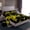 Yellow, variant on Castle Fairy Boys Girls Video Game Twin Sheet Sets,Abstract Geometric Gamepads Bedding