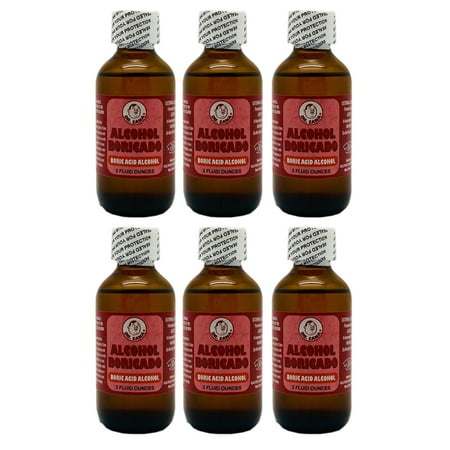 Dr Sana Boricated Alcohol. Muscle Analgesic, Acne Treatment. Antiseptic. Ear Flush. Multi Use Product. External Use. 2 fl.oz. Pack of 6