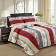 thumbnail image 2 of Melange Home Cotton Ribbon Quilt Set - Multi Full - Queen 3 Piece, 2 of 2