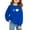 Blue, variant on Mercatoo Girls Heart Graphic Crew Neck Sweatshirts Cotton Soft Oversized Pullover Sweatshirts Teen Kids Cute Long Sleeve Tops
