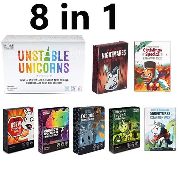 Juego de mesa con cartas de unicornios, juego de cartas de expansión de Zombie Bears VS Babie Kitten, explosión Original NSFW Imploding Streaking barking