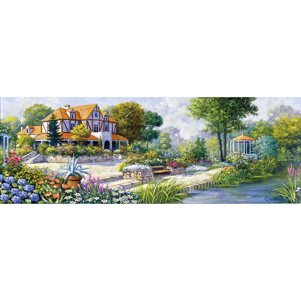 1000 Piece Jigsaw Puzzle England Cottage Landscapes USA shipping 