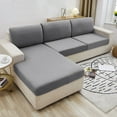 thumbnail image 4 of Rosnek Stretch Sofa Seat Cushion Cover Solid Color Couch Slipcover Furniture Protector, 4 of 5