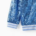 thumbnail image 2 of Disney Frozen Toddler Girls Bomber Jacket Elsa Sequin Zip Up Lightweight Sweatshirts Gifts Sizes 3-6, 2 of 7