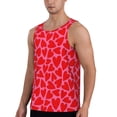 thumbnail image 3 of Rocae Love Heart for Men's Workout Tank Top Men's Running Tank Top Dry Fit Athletic Workout Tank TopsLarge, 3 of 9