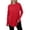 A-Red47, variant on Bibifish Womens T-shirts trendy solid color Long Sleeve tee tops Casual Loose fit Round Neck stretchy long T shirt Tops for ladies
