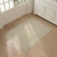 thumbnail image 3 of ODIKA 3'x5' Beige Decorative Cream Symmetrical Grid Network Sala Tan Neutral Washable Area Rug None for Hallway, Laundry Room, Non-Slip, Flatweave, Easy Care, 3 of 7