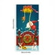 thumbnail image 3 of Decoraciones navideñas, adornos navideños, regalos de Navidad. Cortina navideña para puerta con bandera, foto de Papá Noel y cachorro para exteriores. Decoración de fondo colgante de tela de poliéster, 3 of 6