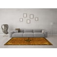 thumbnail image 3 of Ahgly Company Machine Washable Indoor Square Persian Yellow Traditional Area Rugs, 8' Square, 3 of 4