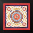 thumbnail image 2 of Brent, Paul 15x15 Black Modern Framed Museum Art Print Titled - Red Nautical Suzani II, 2 of 5