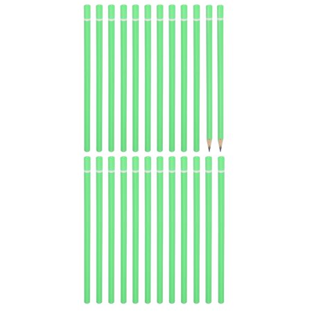 Uxcell Triangle Wooden Pencils Bulk 24 Pack HB Graphite Pencils for Office Supplies Engineering Marking Writing Art Drawing Supplies Green