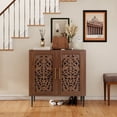 thumbnail image 6 of HLR 31.4" Accent Cabinet, 2 Doors Sideboards and Buffets Cabinet with Storage for Living Room, Brown, 6 of 8