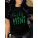 thumbnail image 1 of Camiseta Clásica de Verano para MujerWomen's "Lucky Mini" St. Patrick's Day Athletic T-Shirt - Breathable, Sweat-Wicking Soft Polyester, Camisetas de verano para mujer, manga corta, cuello redondo,, 1 of 6