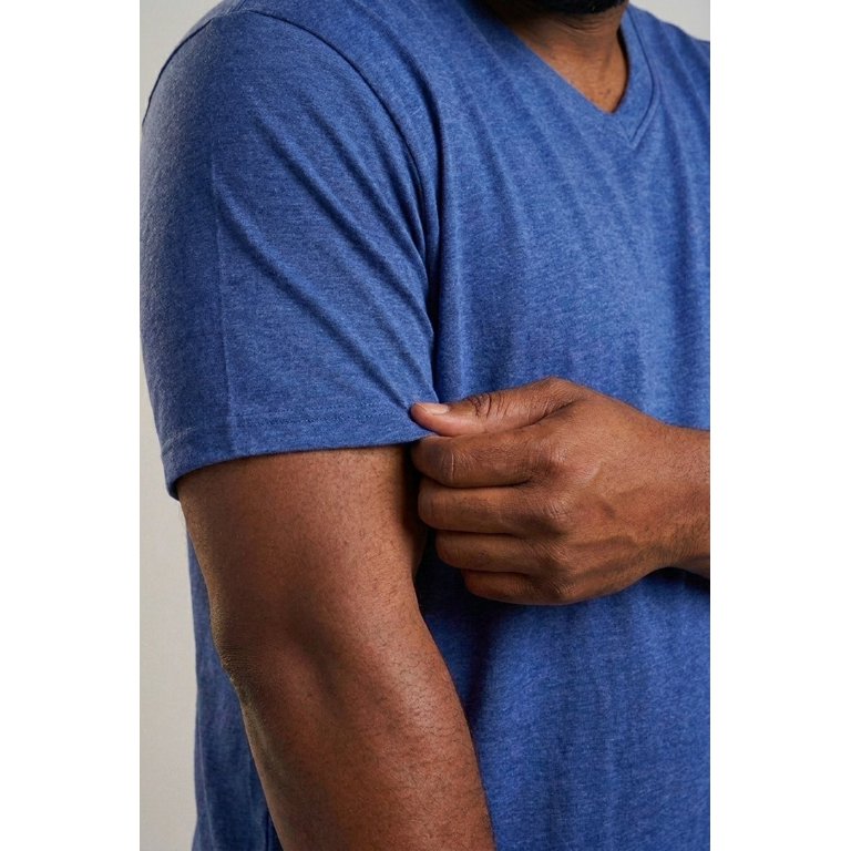 Kingsize Men's Shrink-Less V-Neck Pocket T-Shirt photo 4