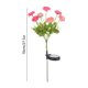 thumbnail image 3 of 7-Head Solar Faux Flower Lights Waterproof LED Artificial Flower Garden Decor Solar Stake Lights for Pathways Lawns Patio Yard Auto off on Landscapes Lighting, 3 of 6