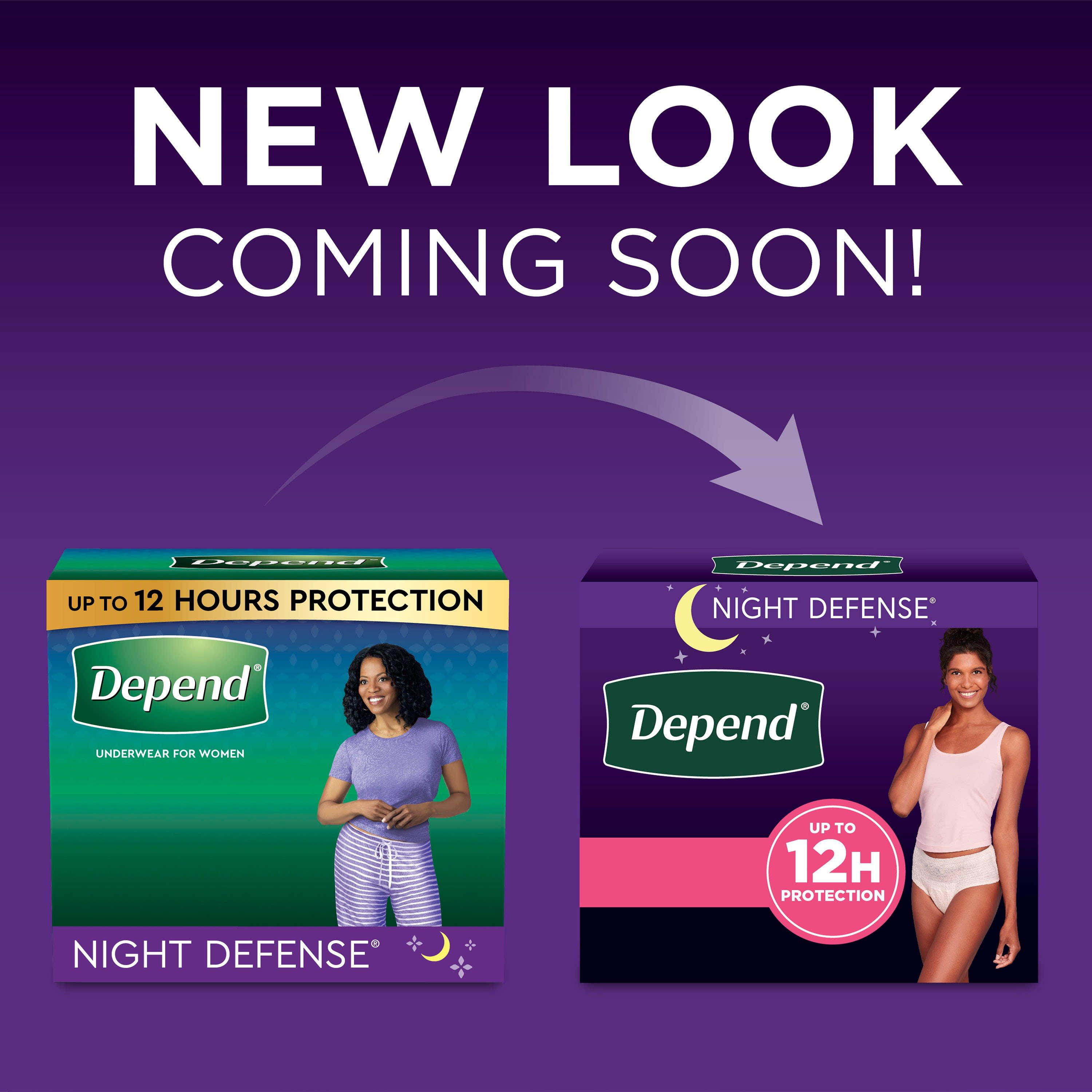 Depend Night Defense Adult Incontinence Underwear for Women, Overnight, S,  Light Pink, 16ct - Walmart.com