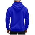 thumbnail image 6 of felwors Zip Up Hoodie for Men Cargo Sweatshirt Military Tactical Jacket Vintage Workout Running Active Hoodies with Pockets Blue for Size S, 6 of 8