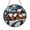Acrylic 3.5 Inch, variant on Snowy Winter Village Stained Glass Suncatcher Window Decor, Christmas Lights and Snowy Streets Glass Panel Art, Festive Town Landscape Window Decoration, Holiday Sun Catcher Ornament for Living Room