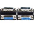 thumbnail image 1 of YISITIAN 2 Pack DB15Pin Male to Female Extension Connector DSUB RS232 15Pin D-subminiature 90 Degree Angled Gender Changer Adapter CJ919-30082, 1 of 8