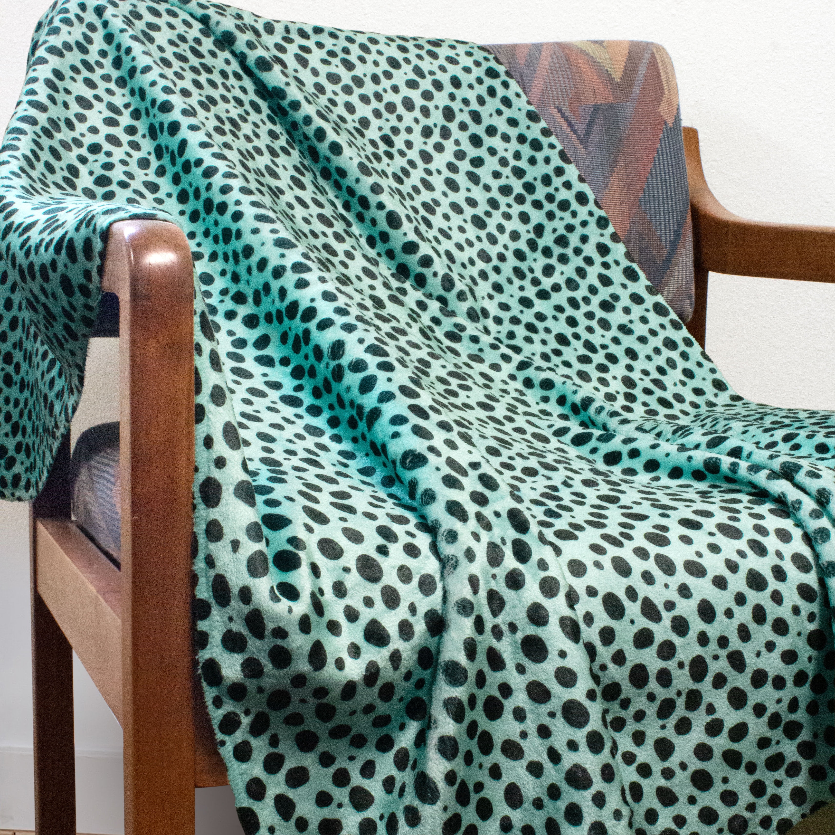 Everything Comfy Cheetah Print Decorative Throw Blanket, 30" X 40", Teal