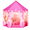 Pink Princess Tent + 5m 40 LED Star String Lights, variant on Sisticker Princess Castle Playhouse Tent for Girls with LED Star Lights – Indoor & Outdoor Large Kids Play Tent for Imaginative Games –Pink Hexagon,Large with Carrying Bag