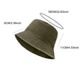 thumbnail image 4 of Pafei Tyugd Cotton Bucket Hats for Women Denim Sun Hat Lightweight Breathable Wide Brim Summer HatsKhaki, 4 of 4