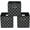 Black Light, variant on Yunkeeeper storage bins Cubes, Fabric Cube Organizer with Handle, Foldable Cube Bins for Cloth or Accessary Storage, 11x11x11, Set of 3,(Gray)