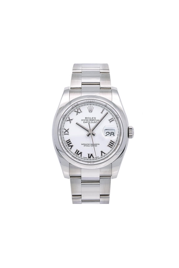 Pre-Owned Rolex Datejust 116200 36MM White Dial With Stainless Steel Oyster Bracelet
