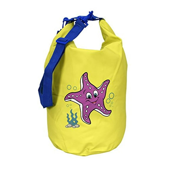 Peach Couture Kids Waterproof Dry Pack Bag-Roll Top Dry Compression Sack Keeps Gear Dry for Kayaking, Beach, Rafting, Boating, Hiking, Camping and Fishing Yellow
